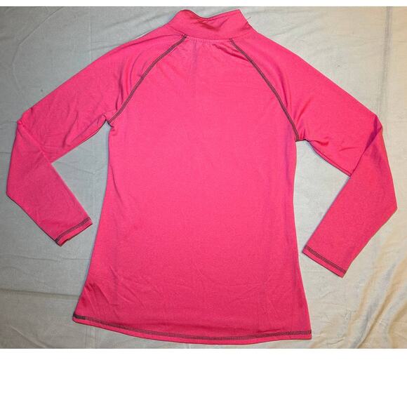 Everlast Pink Quarter Zip Long Sleeve Woman's Light Shirt Size Medium - Picture 2 of 5
